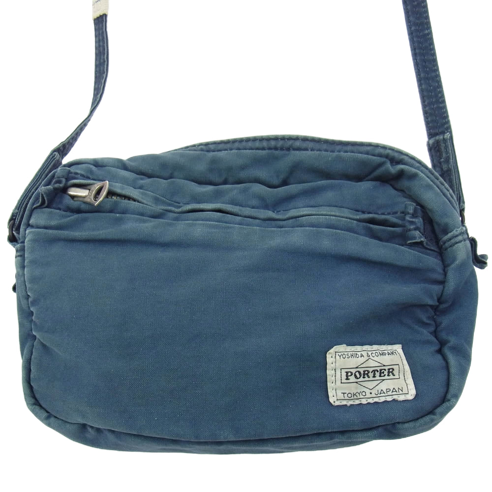 PORTER ポーター DEEP BLUE SHOULDER BAG ディープブルー ショルダー バック ネイビー系【中古】