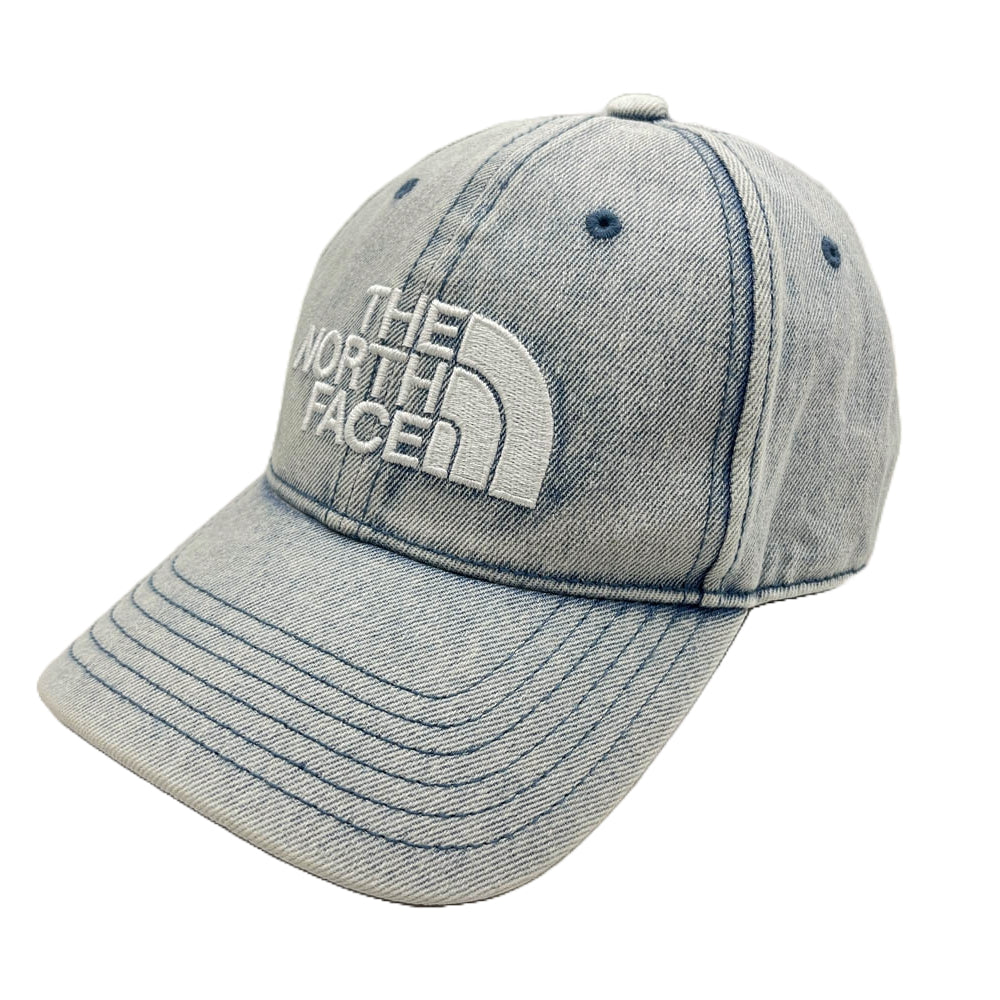 THE NORTH FACE ノースフェイス NN02044 ブリーチ デニム ロゴ キャップ インディゴブルー系【中古】