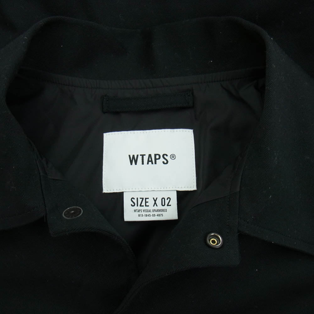 WTAPS ダブルタップス 25SS 251TQDT-JKM01 CHIEF JACKET NYCO TWILL CORDURA チーフ ジャケット ニコ ツイル コーデュラ ブラック系 2【中古】