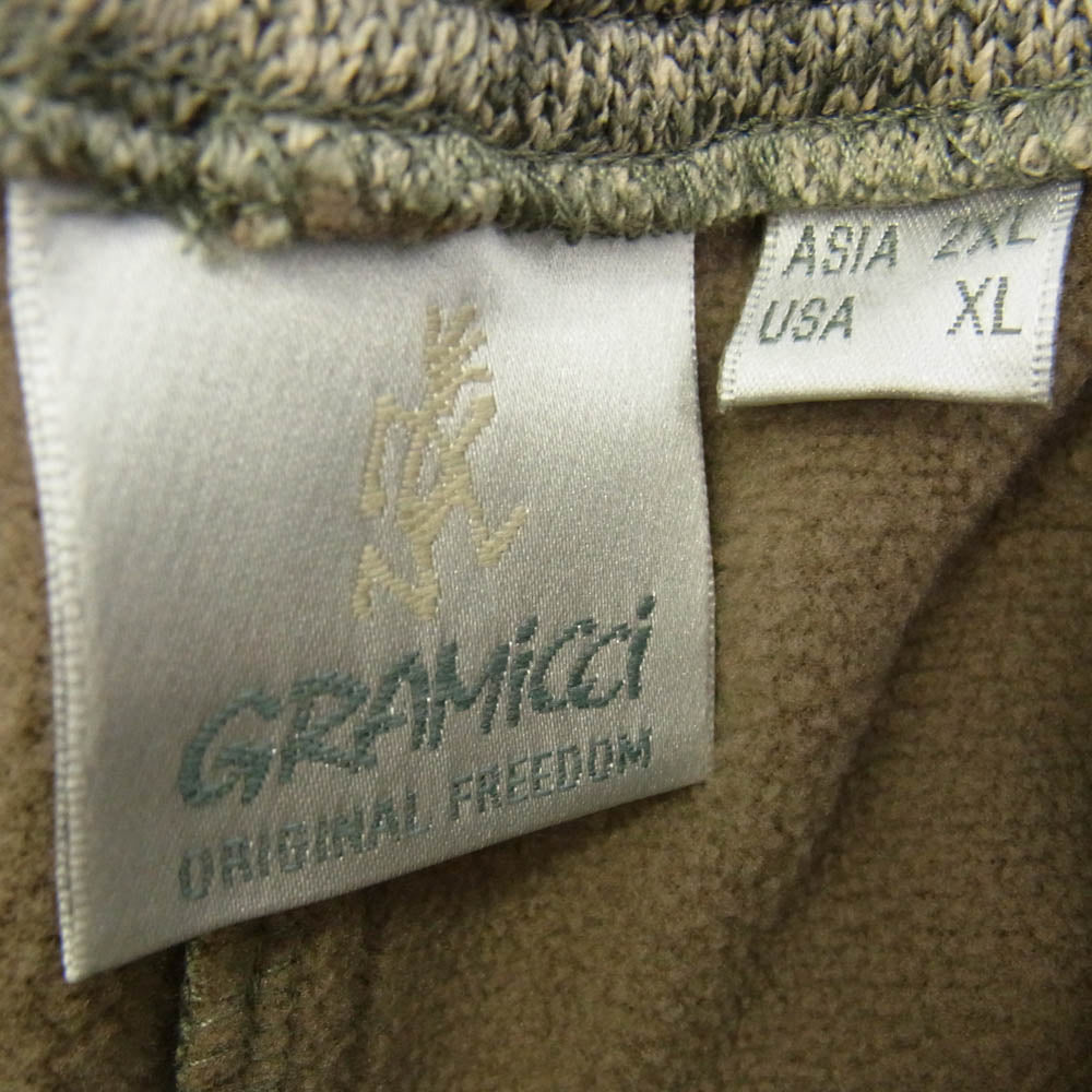 Gramicci グラミチ GUP4-F1083 BONDING KNIT FLEECE EASY PANT ボンディング ニット フリース イージー パンツ グレー系 XXL【中古】