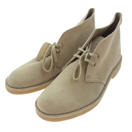 Clarks クラークス 11826 Desert Boot スウェード デザート ブーツ ベージュ系 UK10G【美品】【中古】