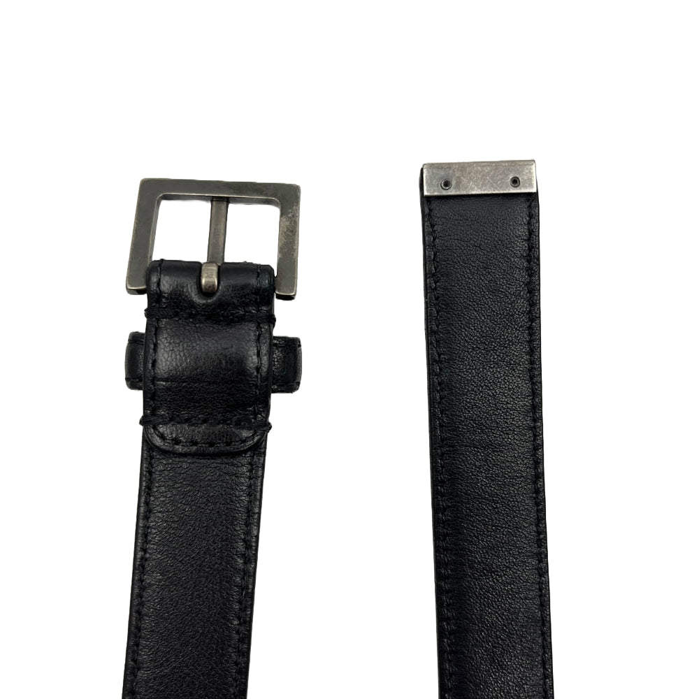 SAINT LAURENT サンローラン VCT479387 レザー ベルト ブラック系【中古】