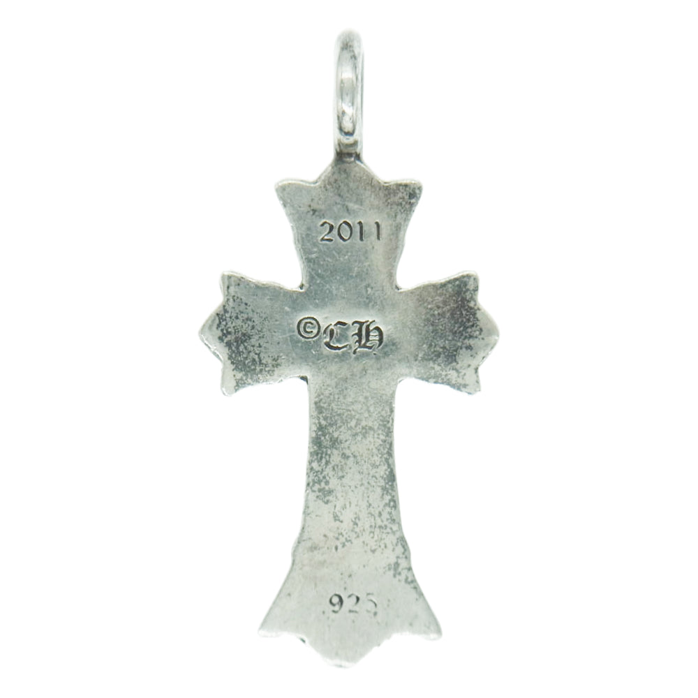 CHROME HEARTS クロムハーツ（原本無） DBL CH CRS ダブル CHクロス チャーム シルバー ペンダントトップ シルバー系【中古】