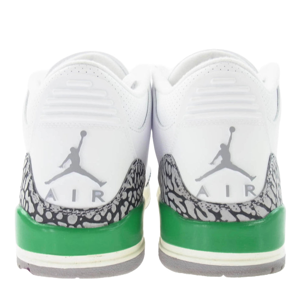 NIKE ナイキ CK9246-136 Air Jordan 3 Retro Lucky Green エアジョーダン3 レトロ ラッキー グリーン ローカット スニーカー ホワイト系 グリーン系 29cm【中古】