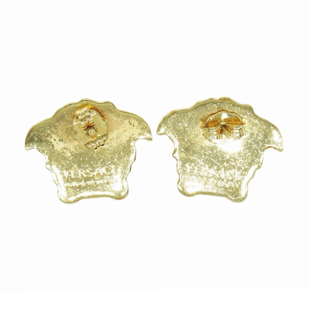 VERSACE ヴェルサーチ DG2E533 MEDUSA HEAD EARRINGS メドゥーサ ヘッド スタッド ピアス ゴールド系【中古】