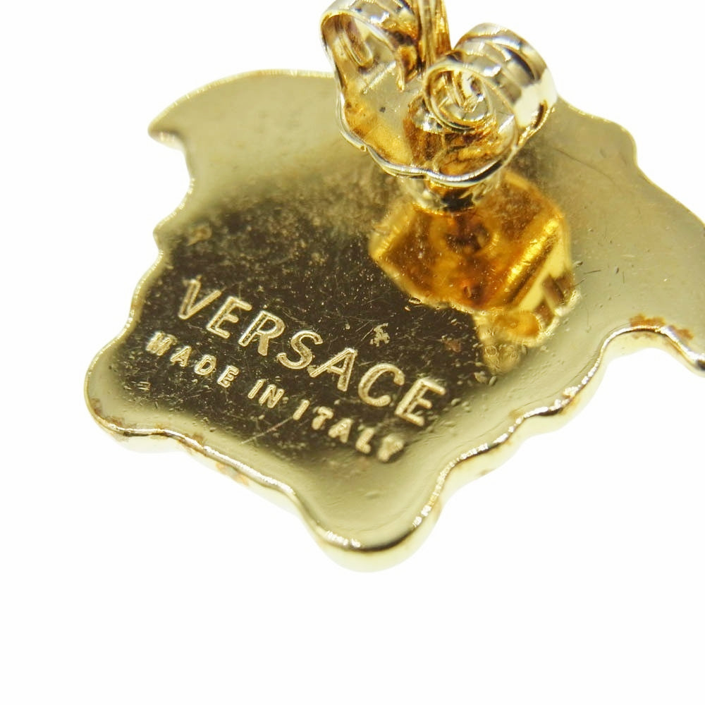 VERSACE ヴェルサーチ DG2E533 MEDUSA HEAD EARRINGS メドゥーサ ヘッド スタッド ピアス ゴールド系【中古】