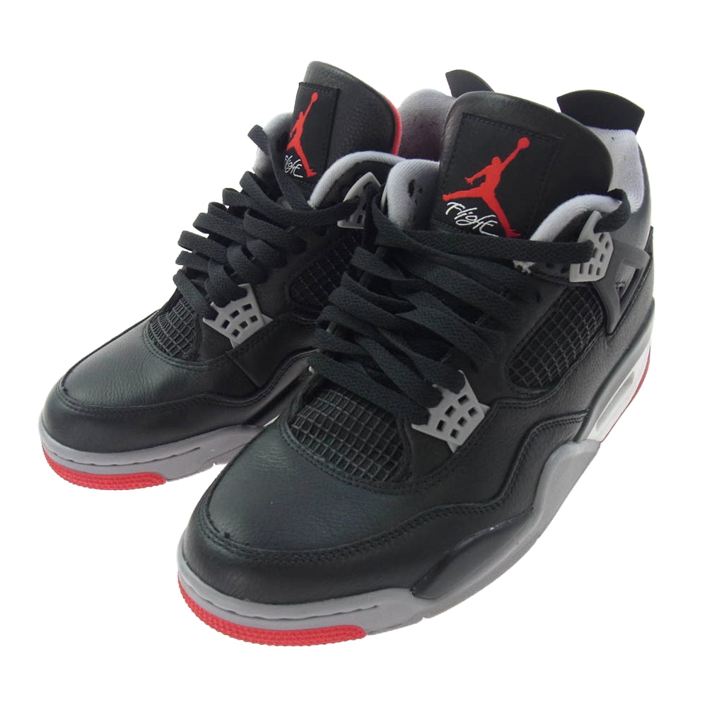 NIKE ナイキ FV5029-006 Air Jordan 4 Retro Bred Reimagined エアジョーダン4 レトロ ブレッド リイマジンド ローカット スニーカー ブラック系 27.5cm【中古】