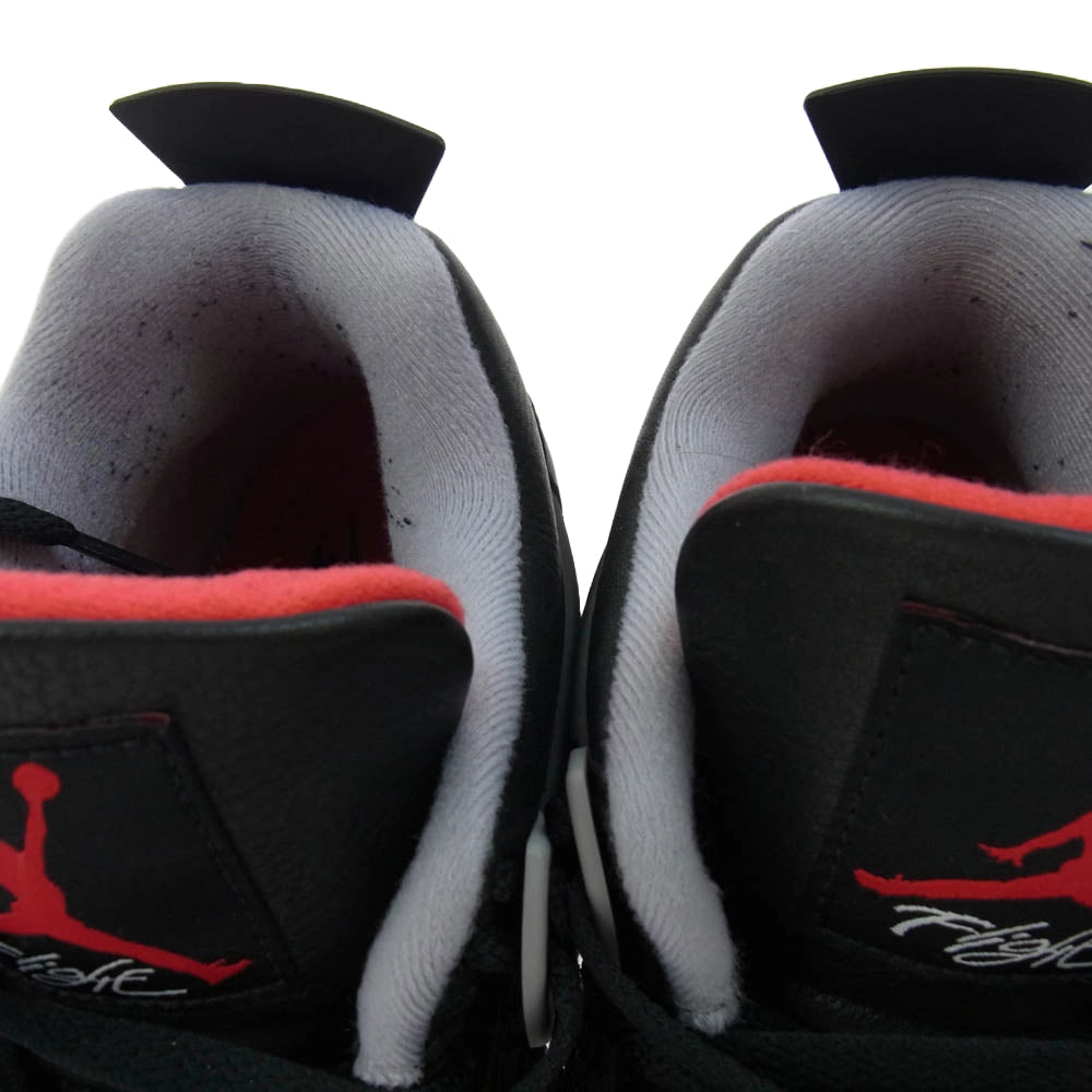 NIKE ナイキ FV5029-006 Air Jordan 4 Retro Bred Reimagined エアジョーダン4 レトロ ブレッド リイマジンド ローカット スニーカー ブラック系 27.5cm【中古】