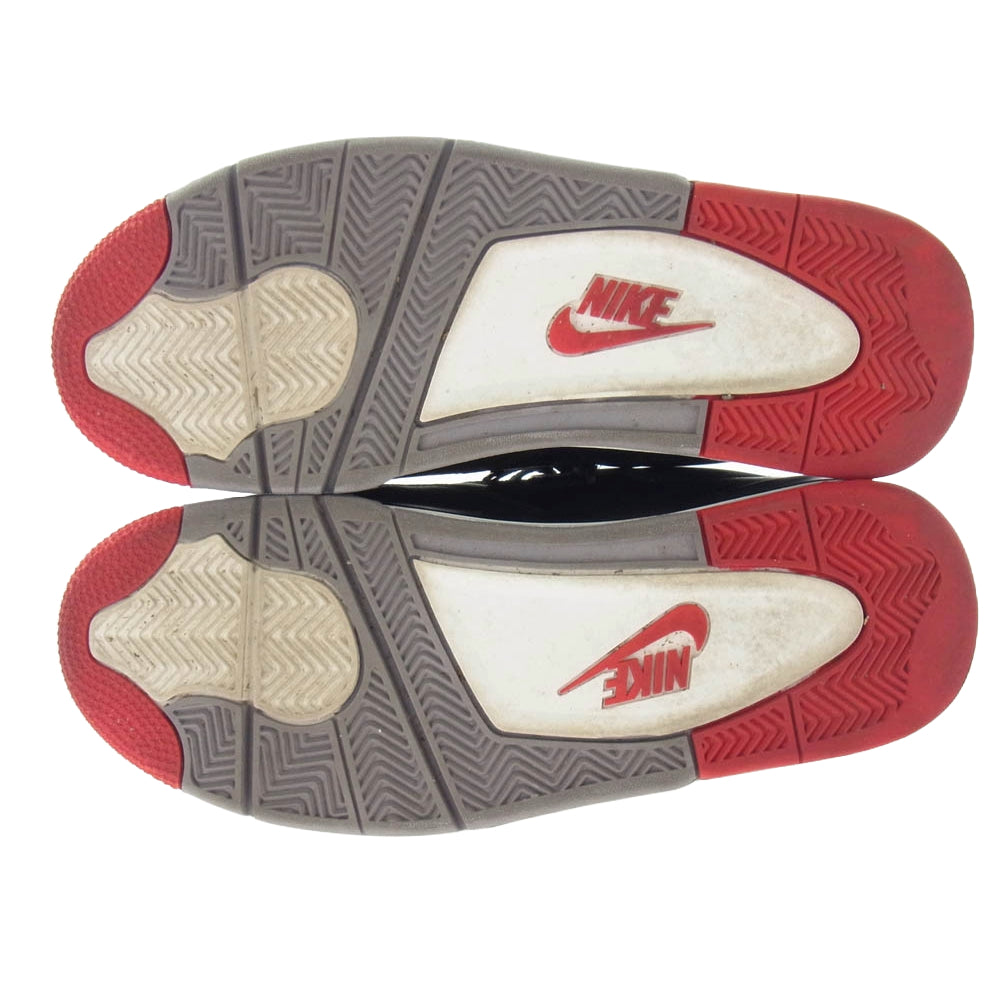 NIKE ナイキ FV5029-006 Air Jordan 4 Retro Bred Reimagined エアジョーダン4 レトロ ブレッド リイマジンド ローカット スニーカー ブラック系 27.5cm【中古】