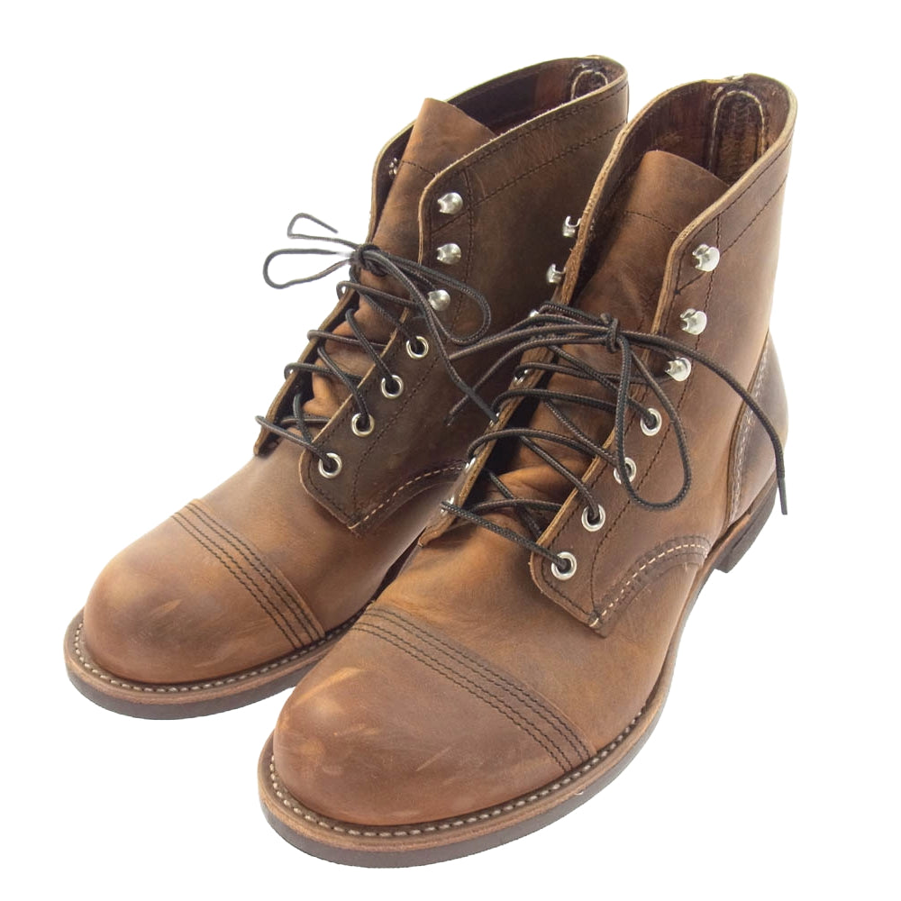 RED WING レッドウィング 8085 Iron Ranger アイアン レンジャー ブラウン系 8.5D【中古】