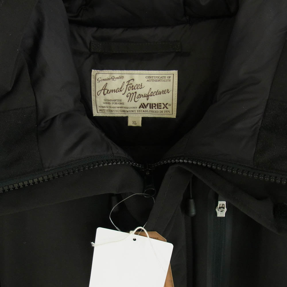 6102210 MILITARY FUNCTION DOWN 2 ミリタリー ファンクション ダウン ジャケット ブラック系 XL【中古】
