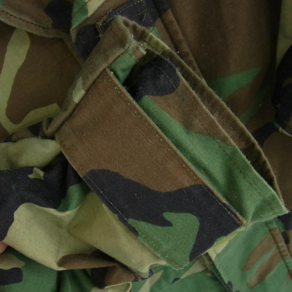 ALPHA アルファ 8415-01-228-1319 COLD WEATHER PARKA CAMO カモフラ 迷彩 ミリタリー ジャケット カーキ系 L【中古】