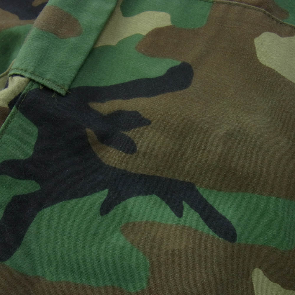 ALPHA アルファ 8415-01-228-1319 COLD WEATHER PARKA CAMO カモフラ 迷彩 ミリタリー ジャケット カーキ系 L【中古】
