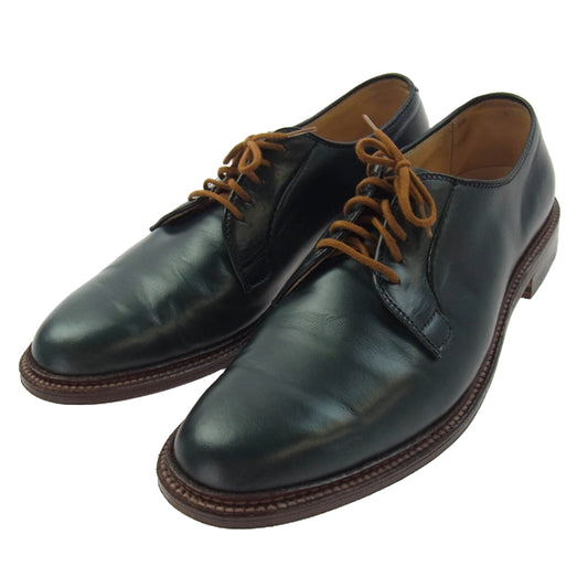 ALDEN オールデン N6432 SHIPS別注 40周年記念 クロムエクセル レザーシューズ プレーントゥ グリーン系 7A【中古】