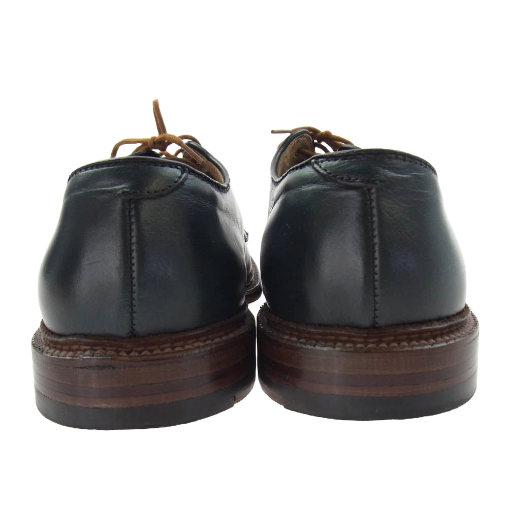 ALDEN オールデン N6432 SHIPS別注 40周年記念 クロムエクセル レザーシューズ プレーントゥ グリーン系 7A【中古】