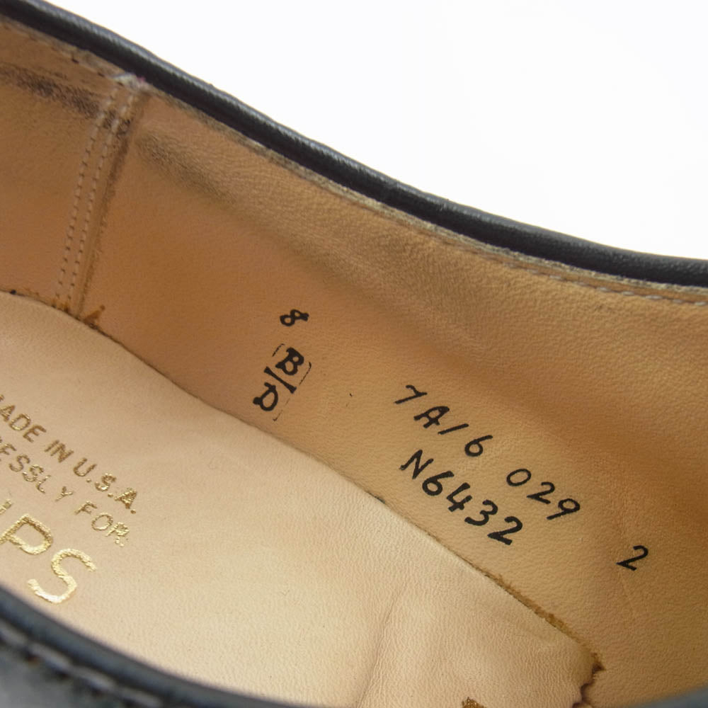 ALDEN オールデン N6432 SHIPS別注 40周年記念 クロムエクセル レザーシューズ プレーントゥ グリーン系 7A【中古】