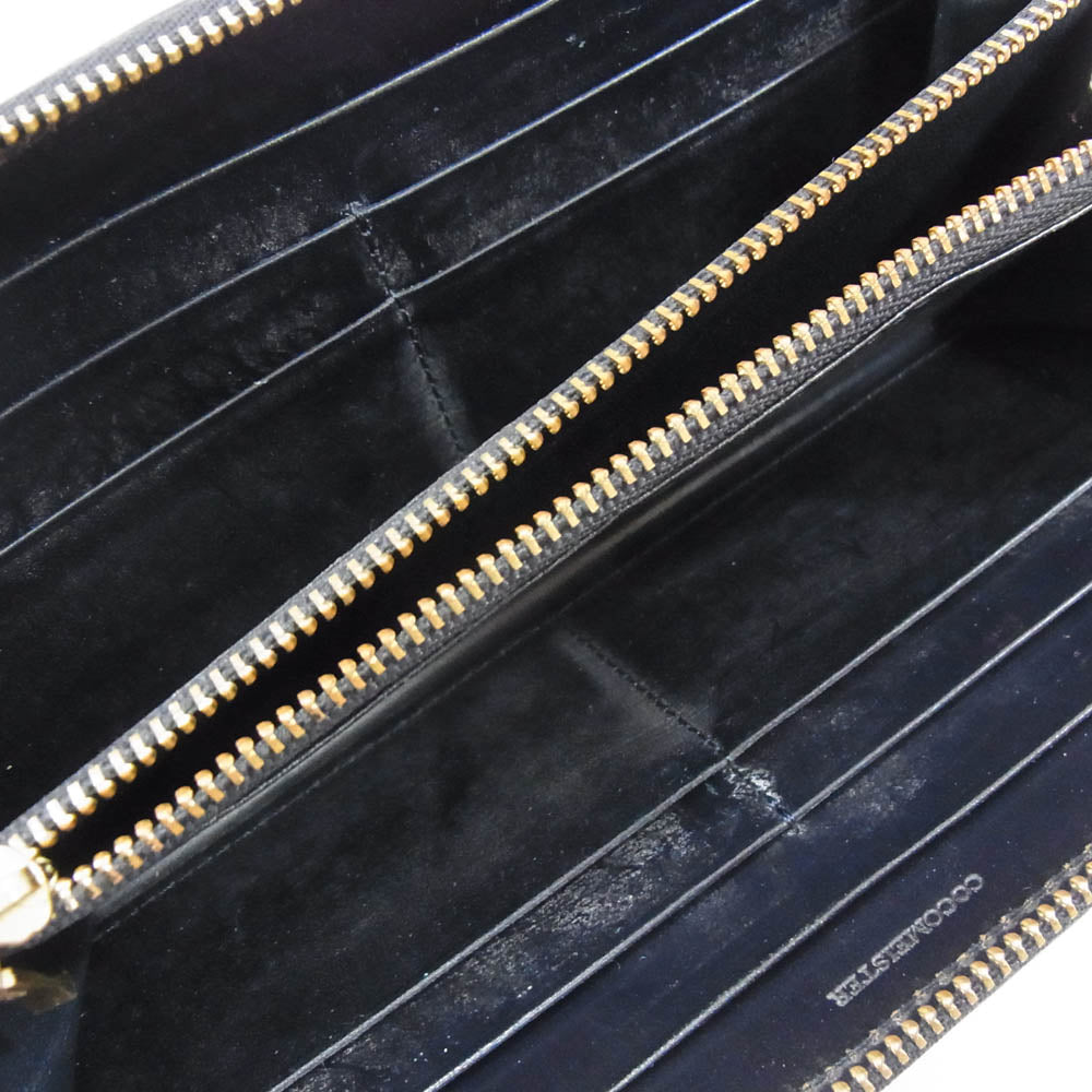 COCOMEISTER ココマイスター London Bridle Gladiateur ロンドンブライドル グラディアトゥールブライドルレザー マットーネ 牛革 長財布 ジッピー ウオレット ネイビー系【中古】