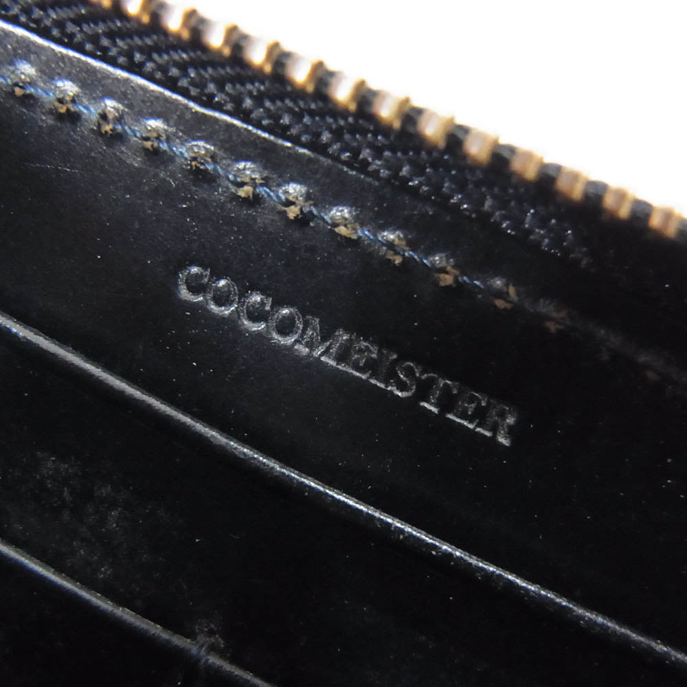 COCOMEISTER ココマイスター London Bridle Gladiateur ロンドンブライドル グラディアトゥールブライドルレザー マットーネ 牛革 長財布 ジッピー ウオレット ネイビー系【中古】