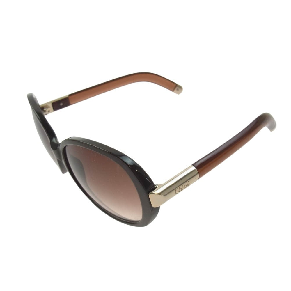 Chloe クロエ サングラス アイウェア ブラウン系【中古】