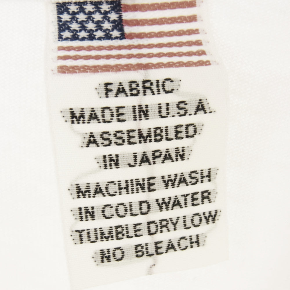 WACKO MARIA ワコマリア 24SS USA BODY CREW NECK POCKET T-SHIRT ロゴ刺繍 ポケット Tシャツ 半袖カットソー ホワイト系 M【中古】
