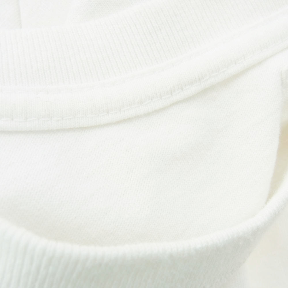 WACKO MARIA ワコマリア 24SS USA BODY CREW NECK POCKET T-SHIRT ロゴ刺繍 ポケット Tシャツ 半袖カットソー ホワイト系 M【中古】