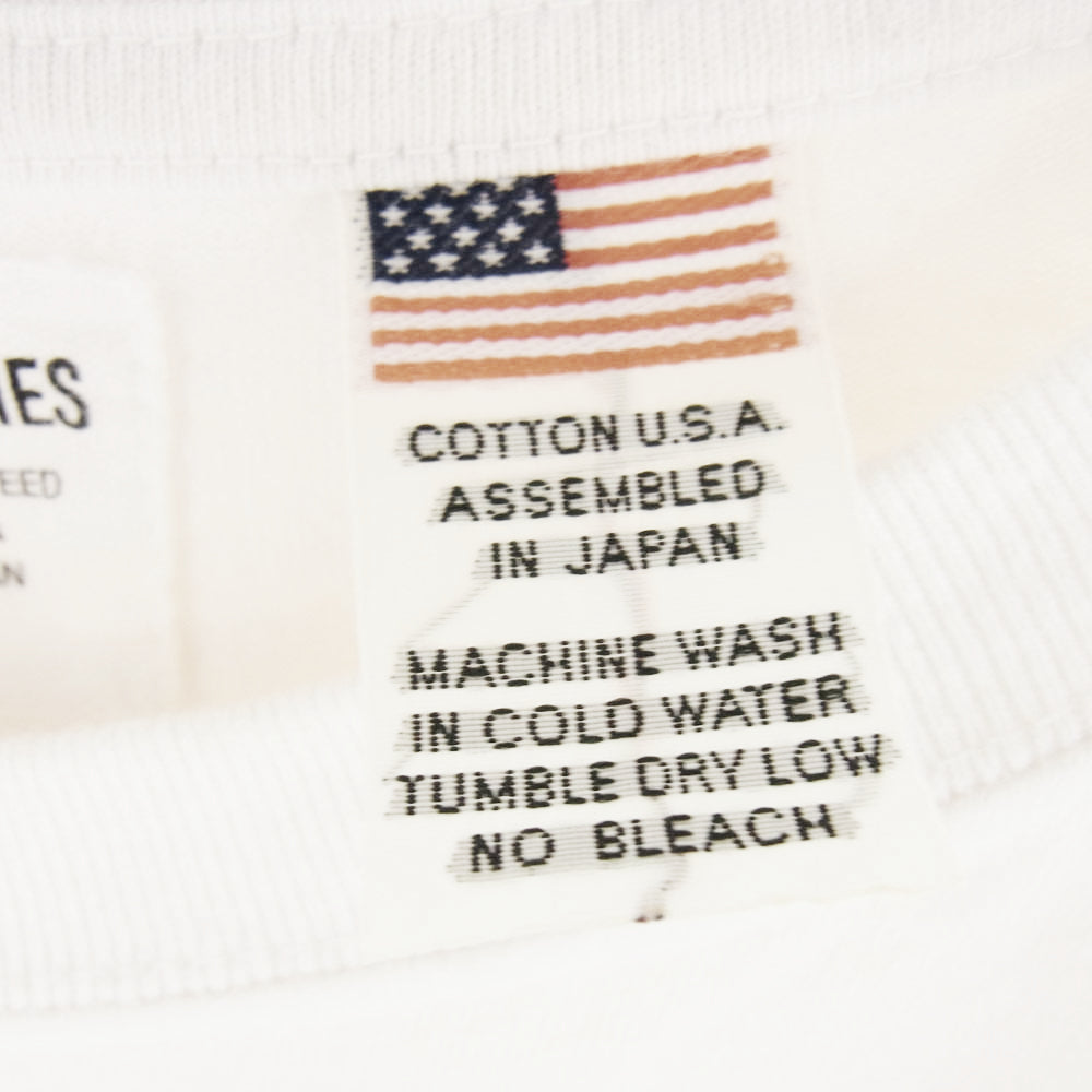 WACKO MARIA ワコマリア 24SS USA BODY CREW NECK POCKET T-SHIRT TYPE-1 ロゴ刺繍 ポケット Tシャツ 半袖カットソー ホワイト系 M【中古】