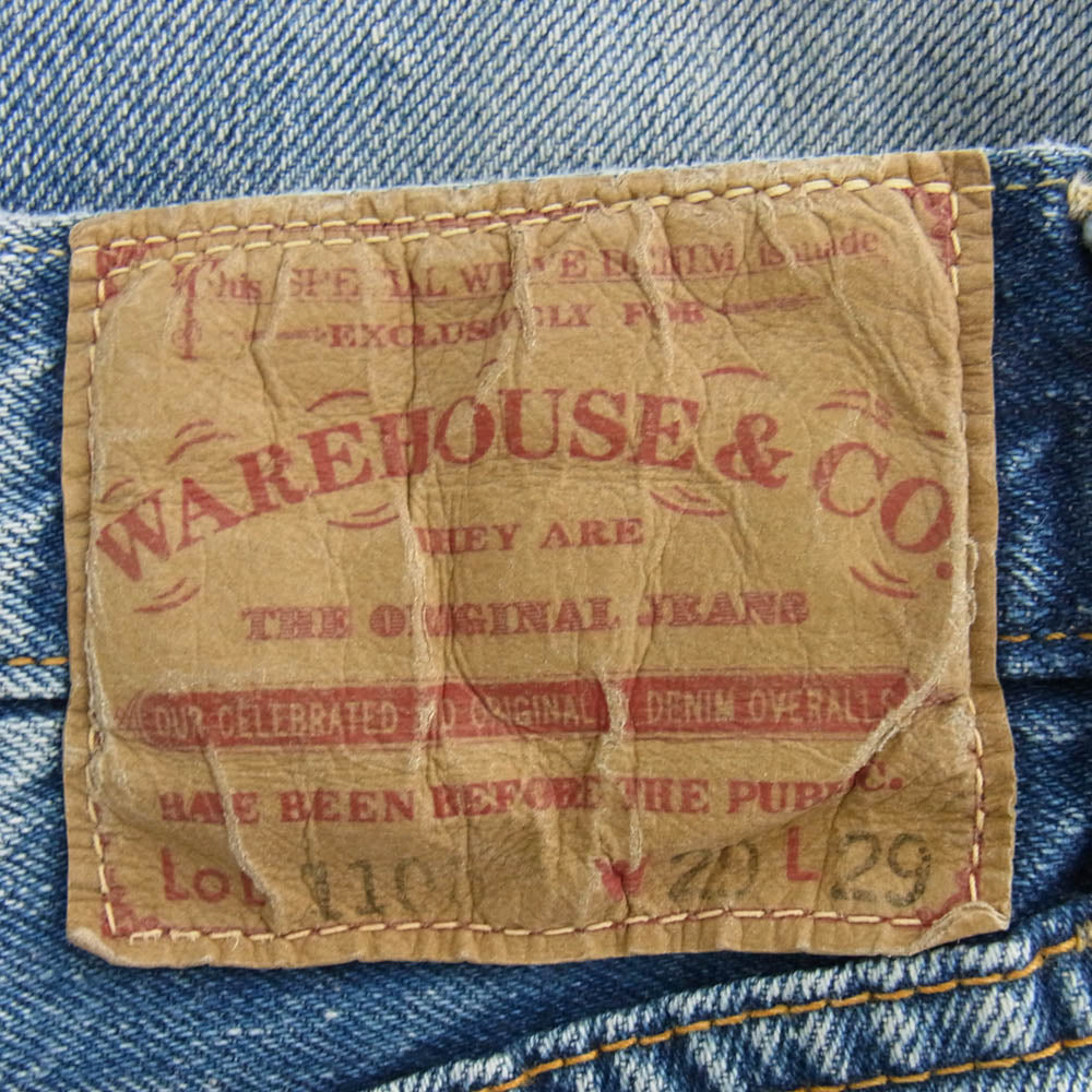 WAREHOUSE ウエアハウス Lot 1105 BEAMS PLUS 別注 2ND-HAND セコハン デニム パンツ ジーンズ インディゴブルー系 W29【中古】