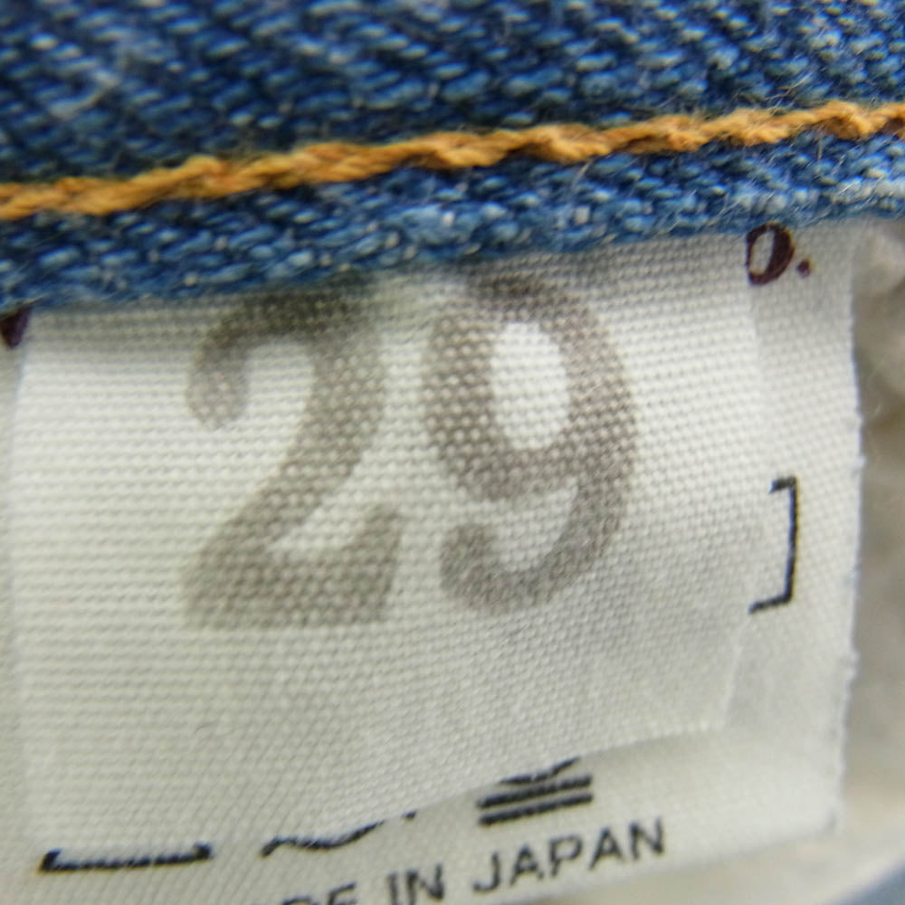 WAREHOUSE ウエアハウス Lot 1105 BEAMS PLUS 別注 2ND-HAND セコハン デニム パンツ ジーンズ インディゴブルー系 W29【中古】