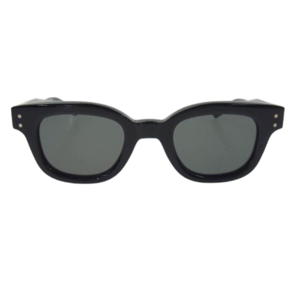 WACKO MARIA ワコマリア NATIVESONS-WM-EW20 × NATIVE SONS ネイティブサンズ GLASSES TYPE-1 ウェリント サングラス アイウェア ブラック系 47.5□24.2-145【中古】