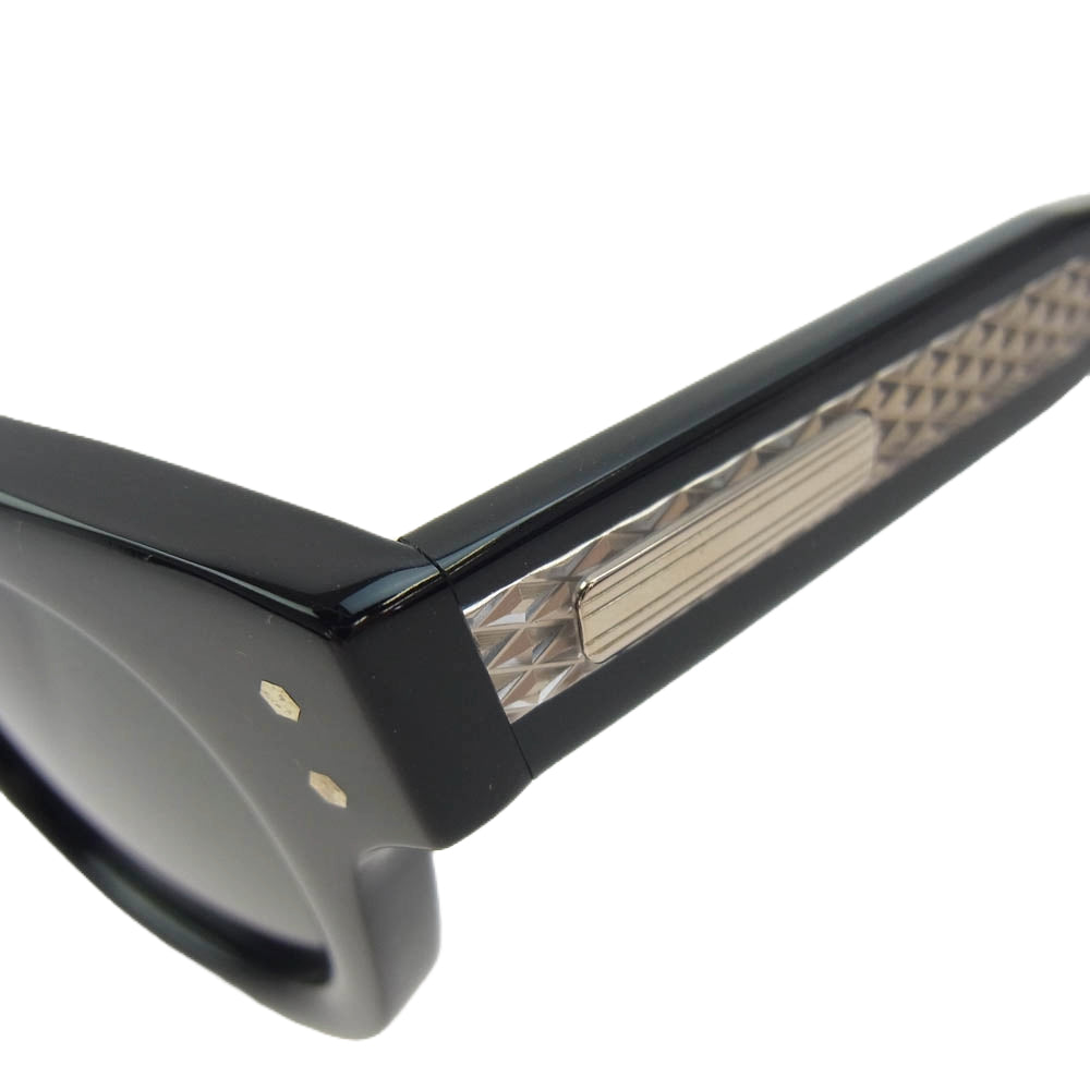 WACKO MARIA ワコマリア NATIVESONS-WM-EW20 × NATIVE SONS ネイティブサンズ GLASSES TYPE-1 ウェリント サングラス アイウェア ブラック系 47.5□24.2-145【中古】