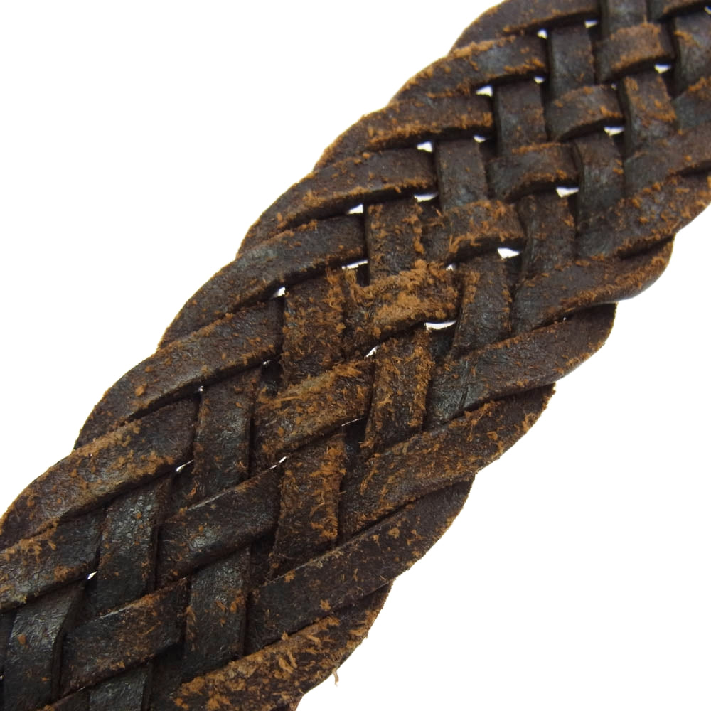 アンダーソンズ イタリア製 レザー メッシュ ベルト ブラウン ブラウン系 85【中古】