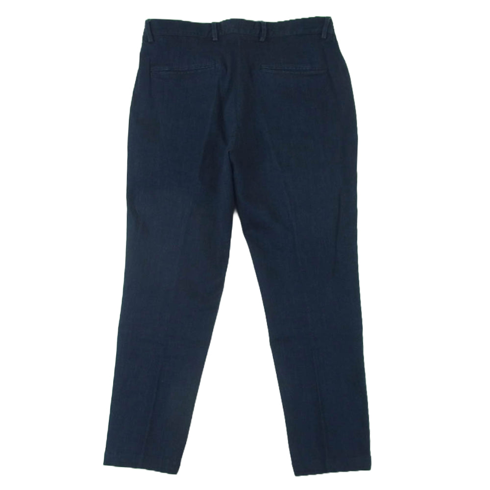 ジャブスアルキヴィオ 17A MASACCIO/TYPE A2 1タック ストレッチ イージー デニム スラックス パンツ インディゴブルー系 48【中古】