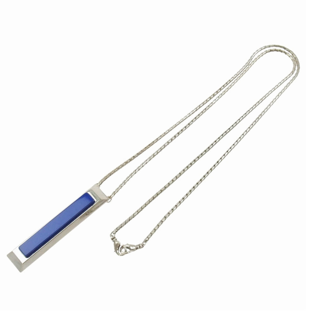 JOHN LAWRENCE SULLIVAN ジョンローレンスサリバン プレート ネックレス シルバー シルバー系 ブルー系【中古】