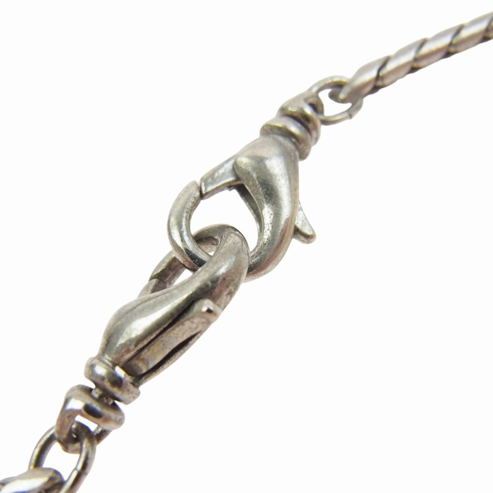 JOHN LAWRENCE SULLIVAN ジョンローレンスサリバン プレート ネックレス シルバー シルバー系 ブルー系【中古】