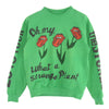 カクタス プラント フリー マーケット 2019 TOUR ROLLING STONES CREWNECK ローリングストーンズ プリントスウェット グリーン系【中古】