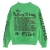 カクタス プラント フリー マーケット 2019 TOUR ROLLING STONES CREWNECK ローリングストーンズ プリントスウェット グリーン系【中古】