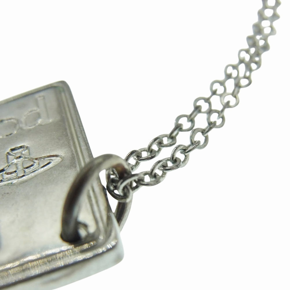 Vivienne Westwood ヴィヴィアンウエストウッド プレート ネックレス シルバー系【中古】