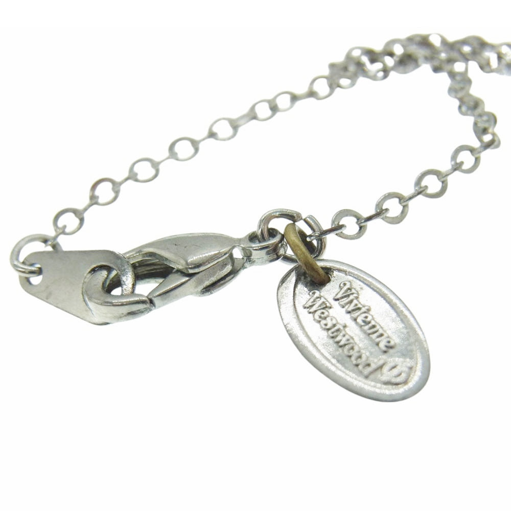 Vivienne Westwood ヴィヴィアンウエストウッド プレート ネックレス シルバー系【中古】