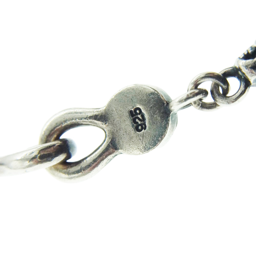 Justin Davis ジャスティンデイビス SNJ126-1 2 ONYX 40 SKULL DIVINE STONE スカル ディバイン クラウン オニキス チェーン 40cm ネックレス【中古】