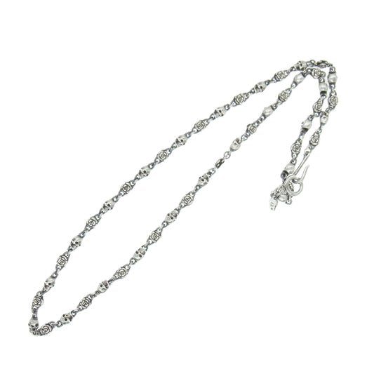 Justin Davis ジャスティンデイビス SNJ212 Rose Divine Chain 50cm ローズディバイン スカル ローズ チェーン 50cm ネックレス【中古】