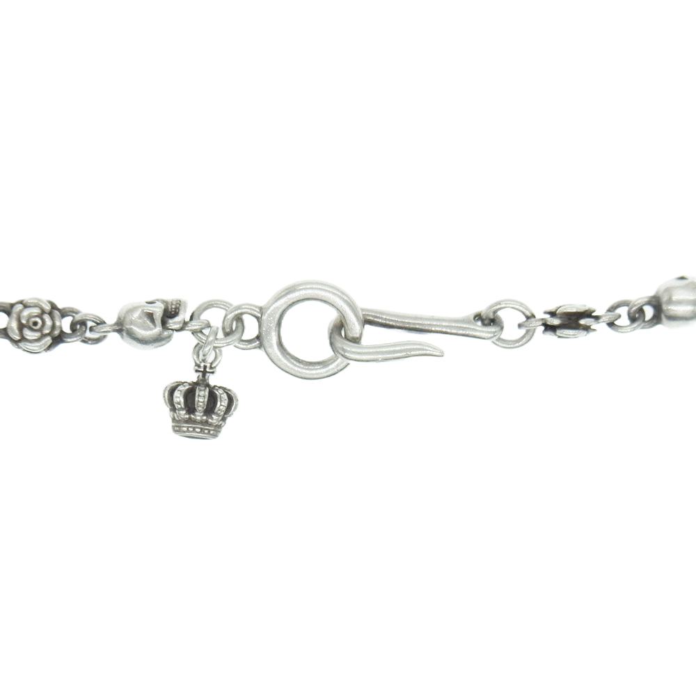 Justin Davis ジャスティンデイビス SNJ212 Rose Divine Chain 50cm ローズディバイン スカル ローズ チェーン 50cm ネックレス【中古】