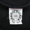 CHROME HEARTS クロムハーツ（原本無） フローラル ハート プリント ライトストーン付 ノースリーブカットソー タンクトップ ブラック系 M【中古】
