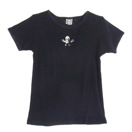 CHROME HEARTS クロムハーツ（原本無） FOTI S/S Tee フォティ スカル クロス プリント Tシャツ 半袖カットソー ブラック系【中古】