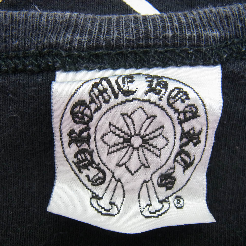 CHROME HEARTS クロムハーツ（原本無） FOTI S/S Tee フォティ スカル クロス プリント Tシャツ 半袖カットソー ブラック系【中古】