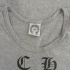 CHROME HEARTS クロムハーツ（原本無） オールド スクリプトロゴ プリント ノースリーブカットソー タンクトップ グレー系 S【中古】
