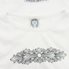 CHROME HEARTS クロムハーツ（原本無） オールド フローラル クロス プリント 長袖カットソー ホワイト系【中古】