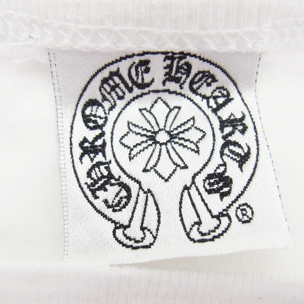 CHROME HEARTS クロムハーツ（原本無） オールド フローラル クロス プリント 長袖カットソー ホワイト系【中古】