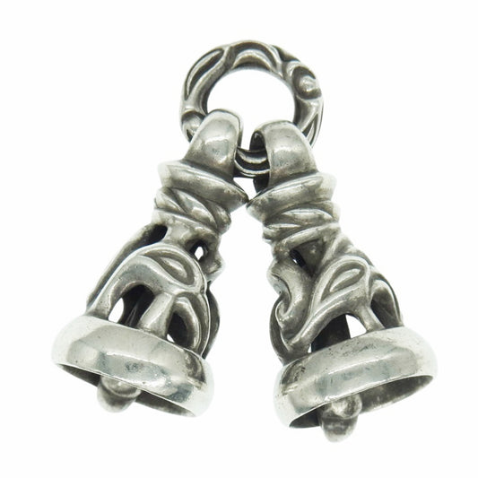 LONE ONES ロンワンズ DOVE BELL ラージ 2ドーヴベル ダブル ペンダントトップ ドーブベル Lサイズ シルバー系【中古】