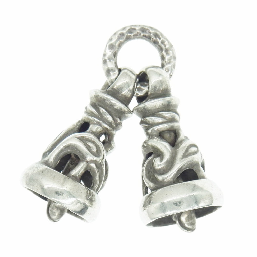 LONE ONES ロンワンズ DOVE BELL ラージ 2ドーヴベル ダブル ペンダントトップ ドーブベル Lサイズ シルバー系【中古】