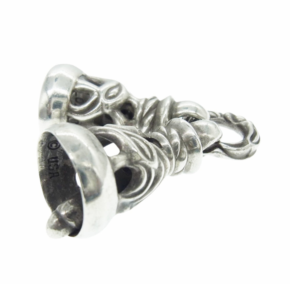 LONE ONES ロンワンズ DOVE BELL ラージ 2ドーヴベル ダブル ペンダントトップ ドーブベル Lサイズ シルバー系【中古】